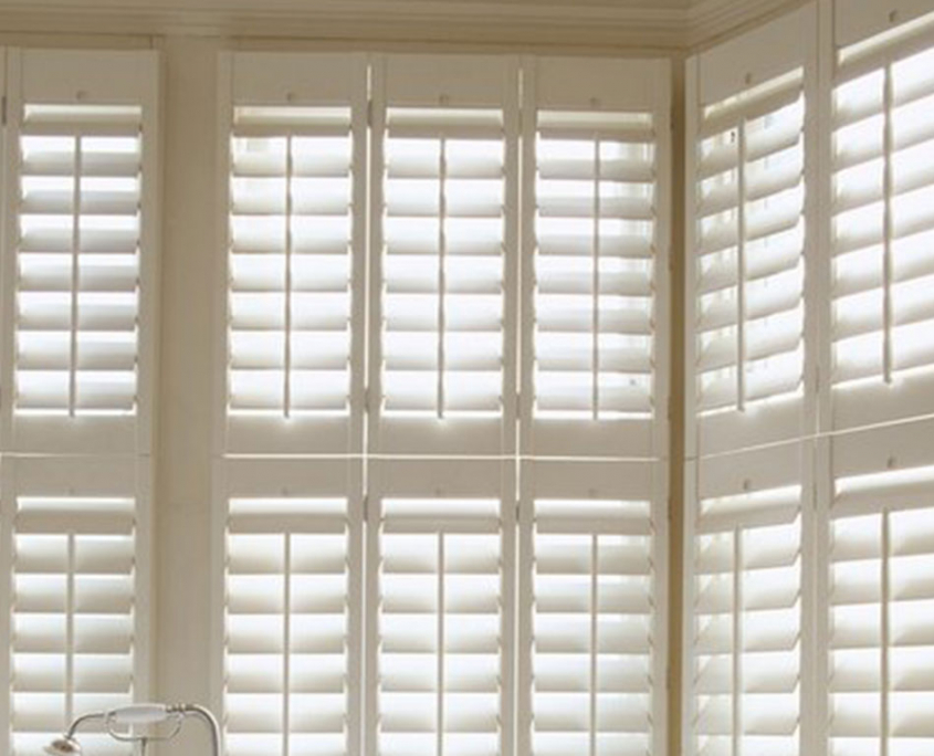Bathroom Window Wooden Shutters Dubai Plantations Shutters