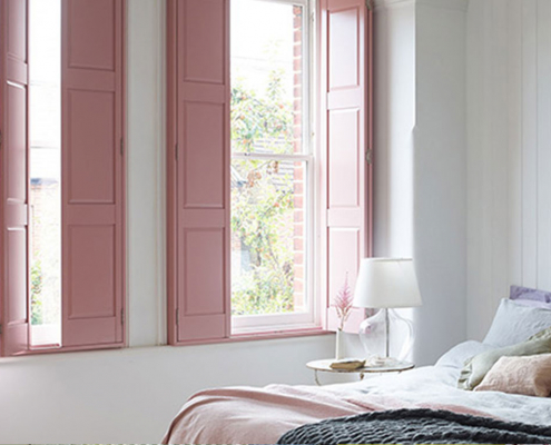 Bedroom Options for Solid Panel Window Shutters