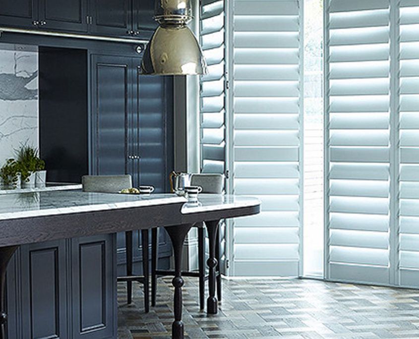 Wood Louvered Shutters Modern Window Shutters in Dubai