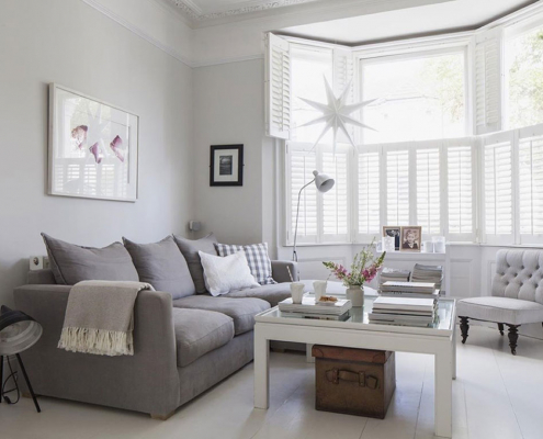 Living Room Options For Tier On Tier Window Wooden Shutters