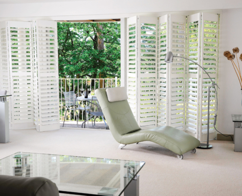 Tracked Shutters Living Room Option